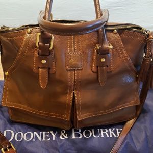 Dooney & Bourke Florentine Clayton Satchel in Chestnut